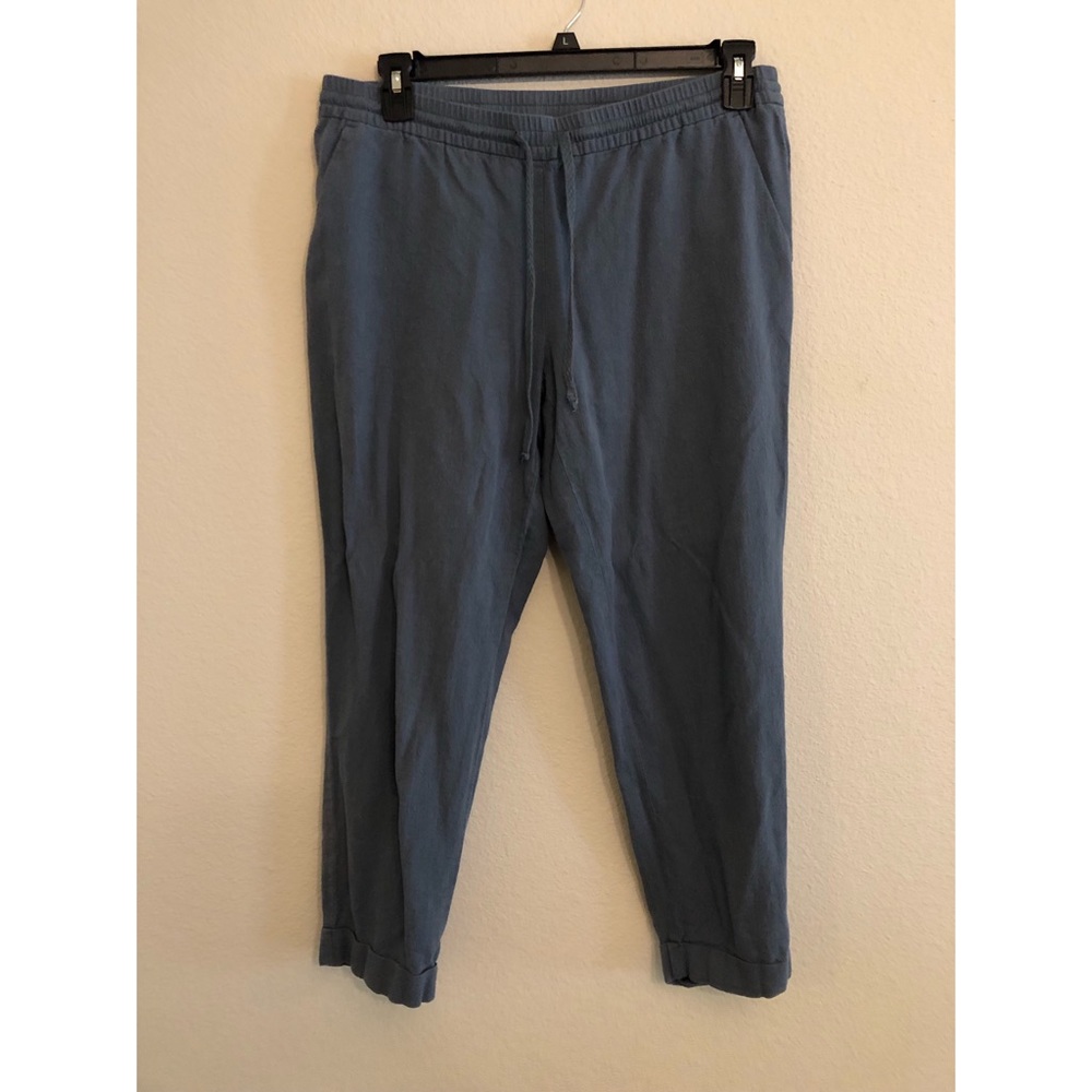 Loft- blue linen blend pants!